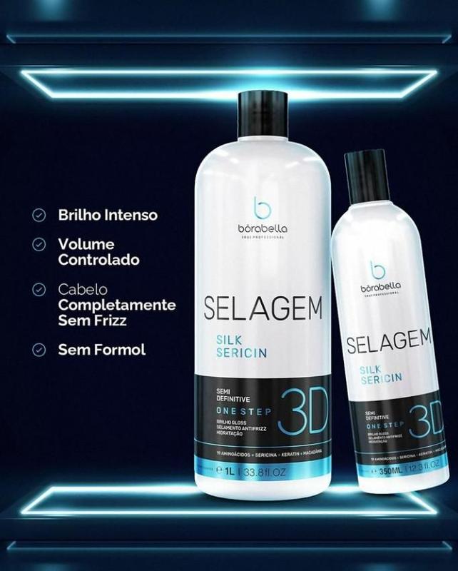 Borabella Selagem Silk Sericin 3D Semi Definitive 350ml - Cuidados